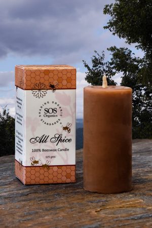Allspice 100% Beeswax Candle
