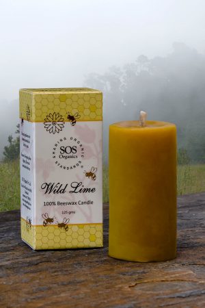 Wild Lime 100% Beeswax Candle